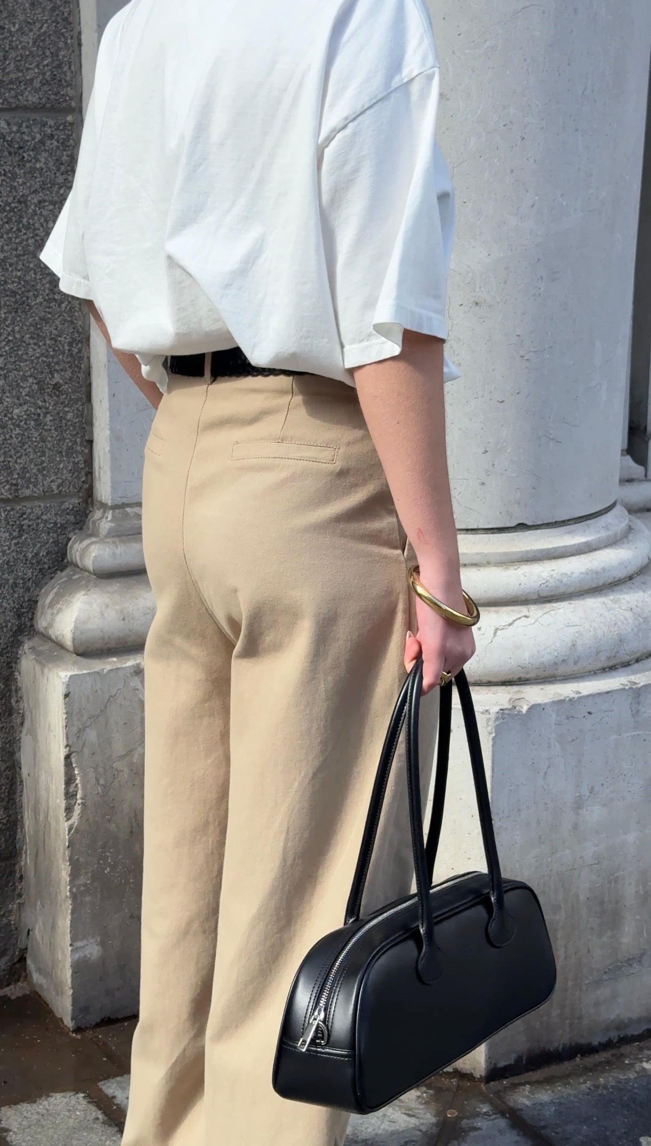 T-shirt à manches courtes oversize blanc
