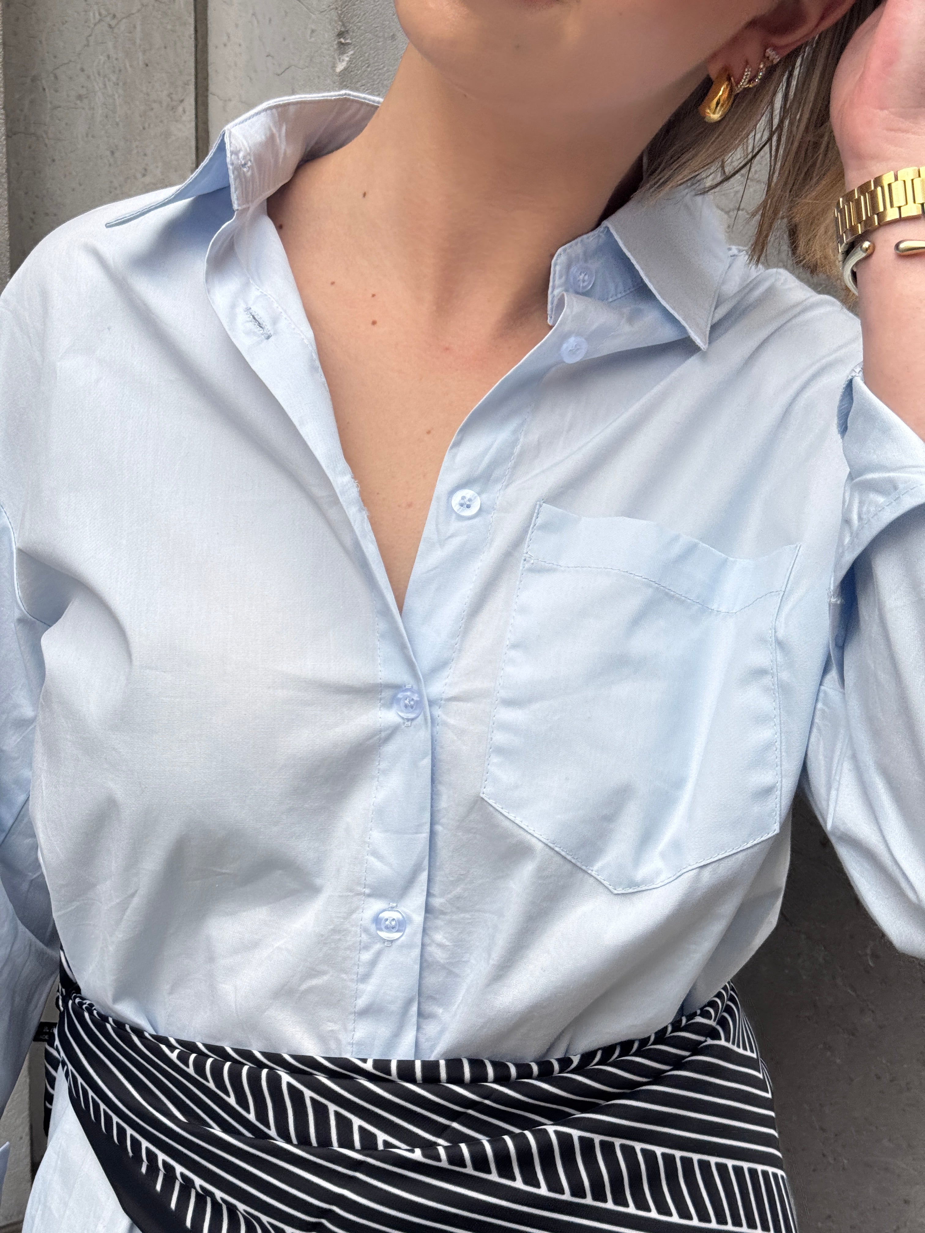 Chemise bleue ciel