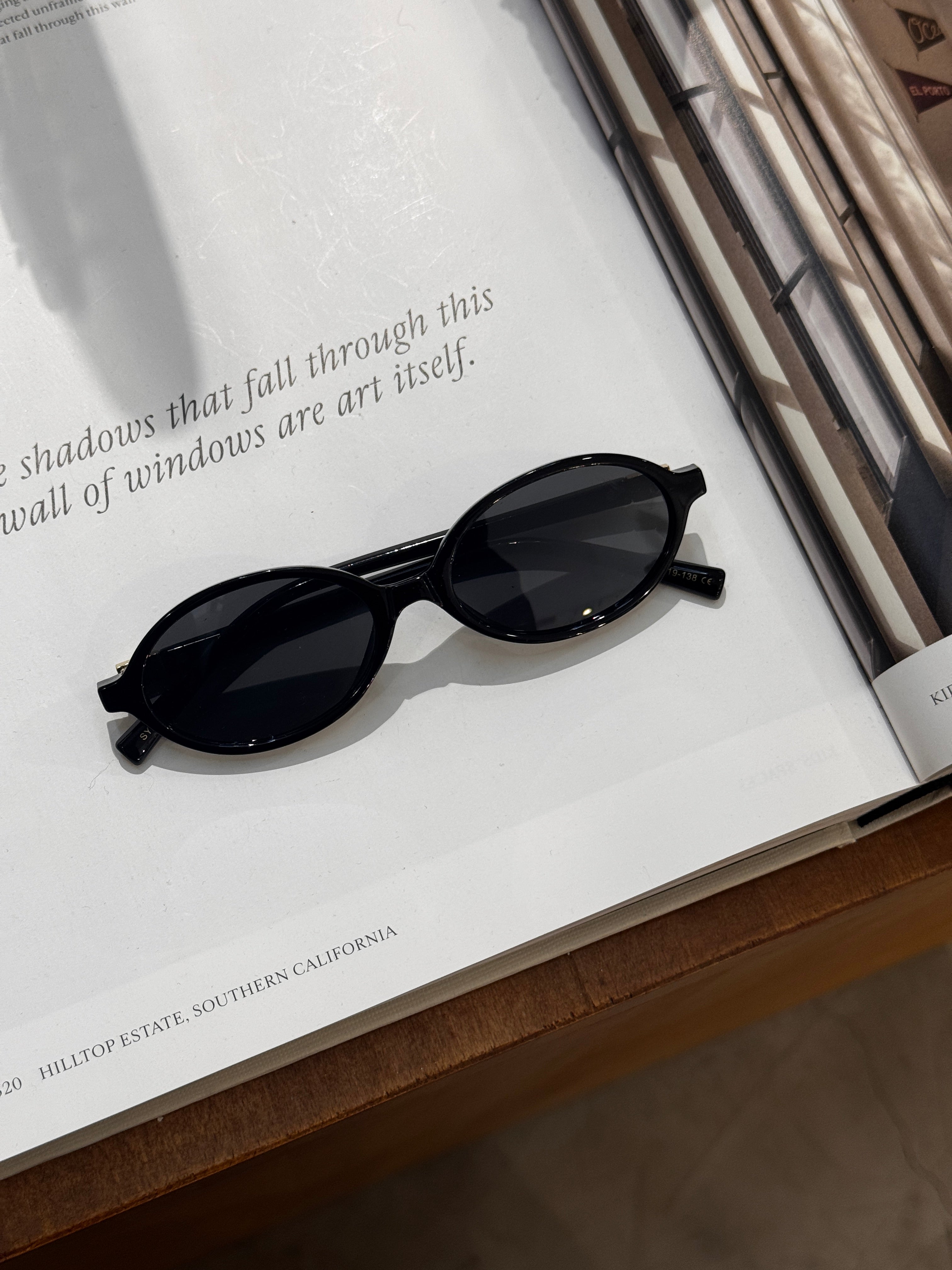 Lunettes ovales noir