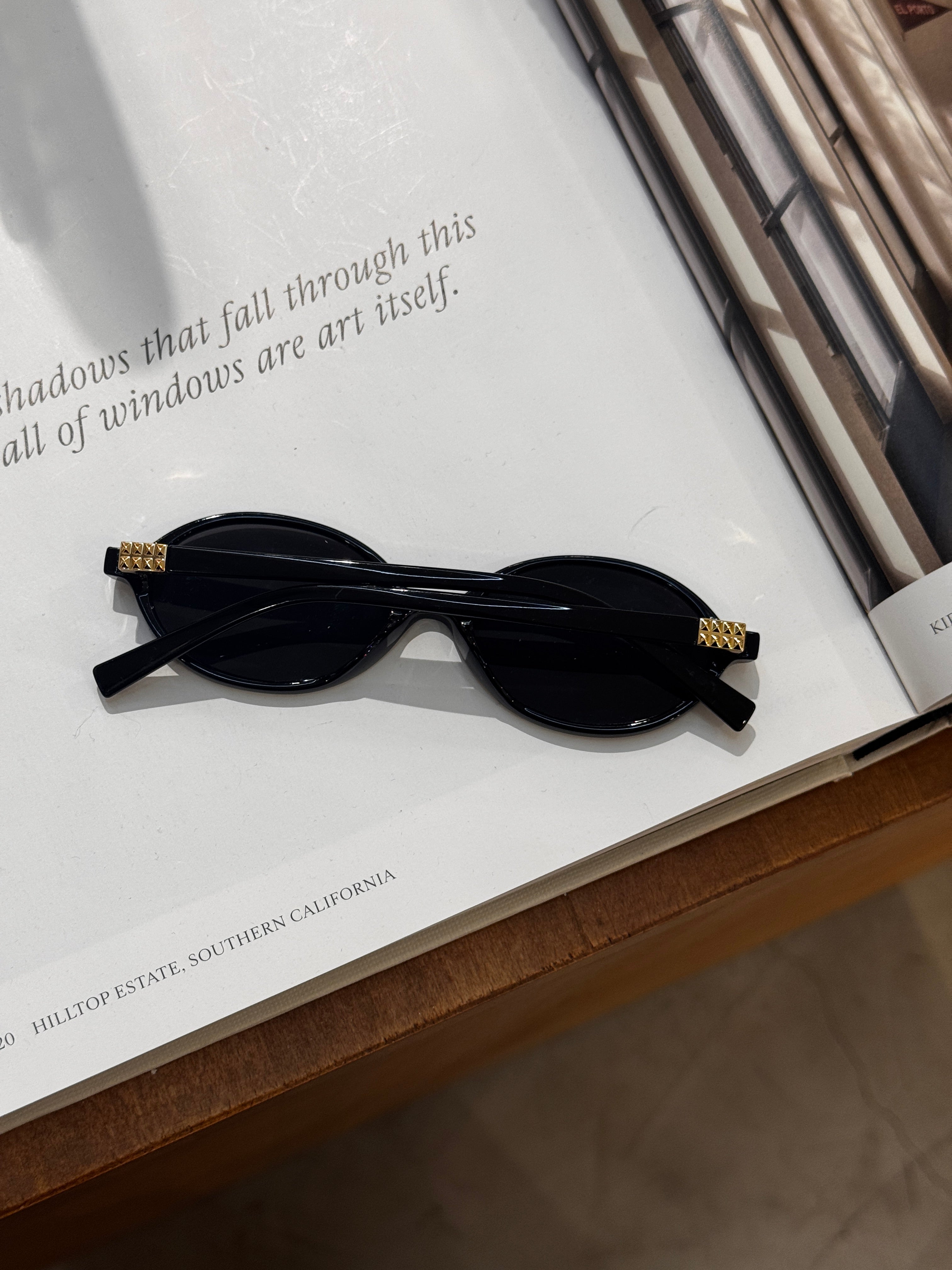 Lunettes ovales noir