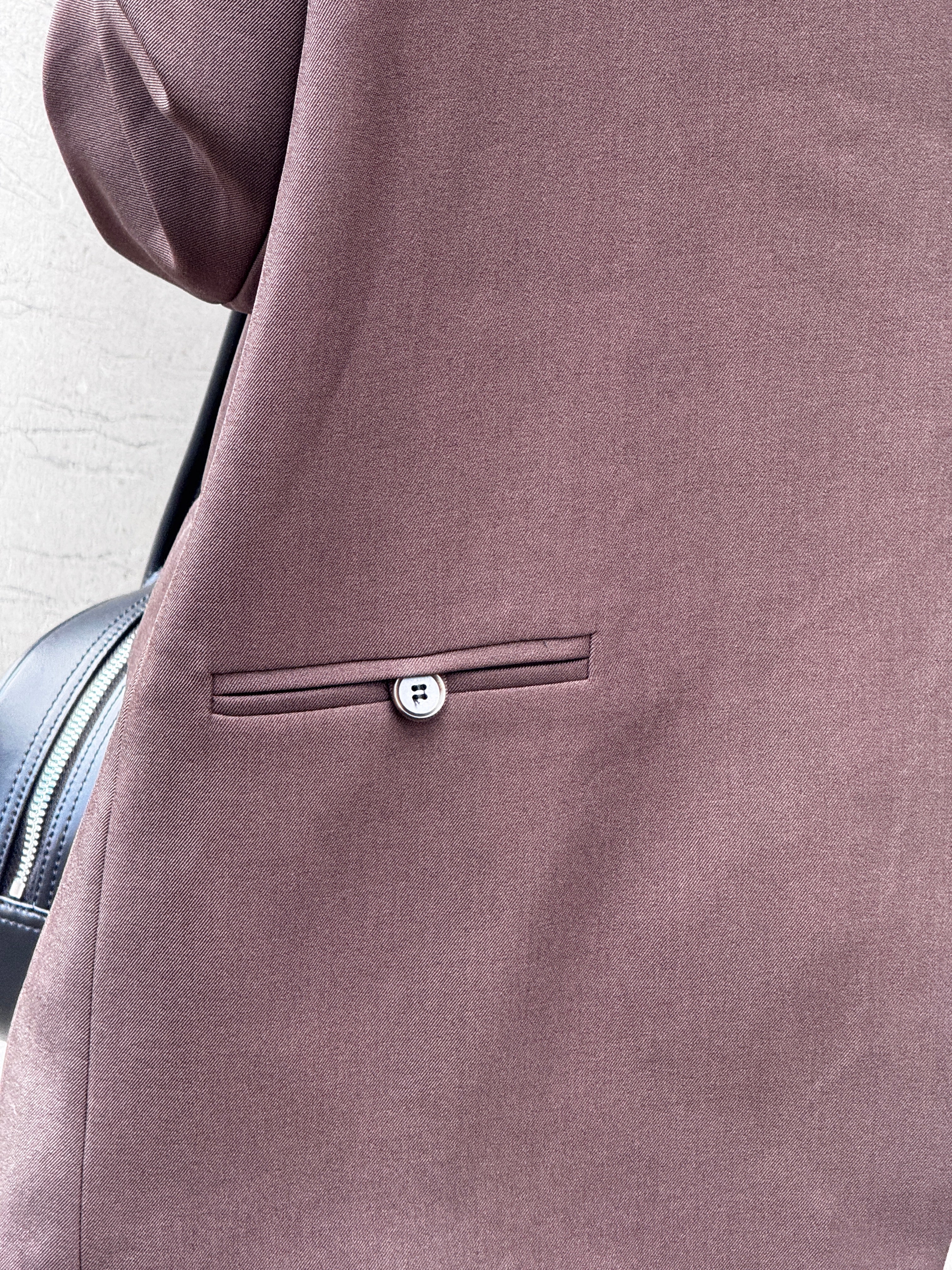 Blazer marron dos croisé