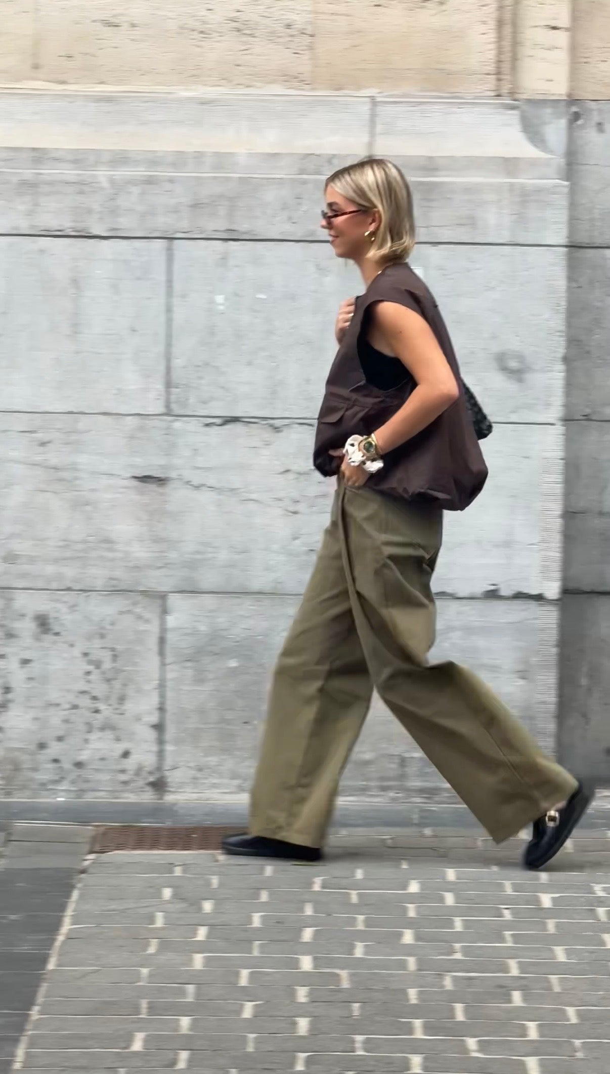 Veste sans manche marron